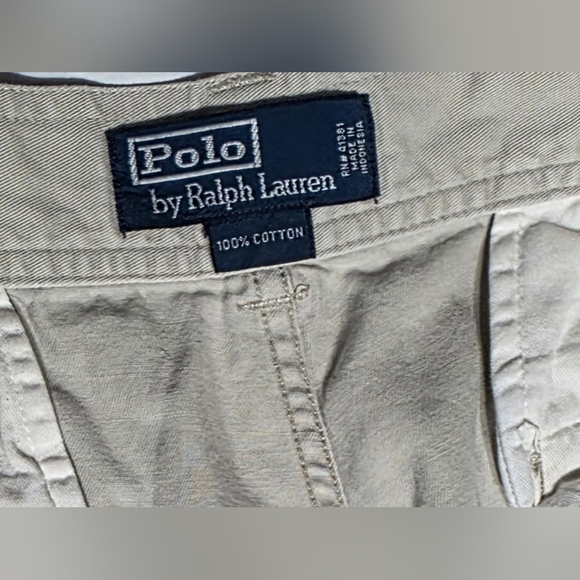Polo Ralph Lauren Shorts Sz 34 Beige Cargo Baggy Cotton Utility Outdoor - Picture 7 of 12